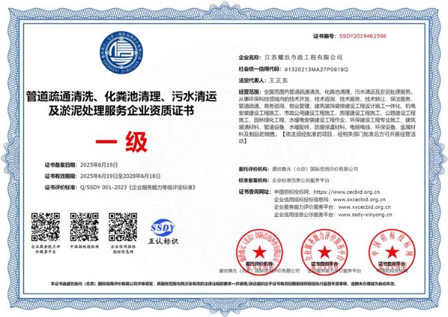 奉贤企业资质证书